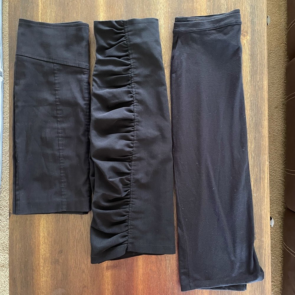 Black pencil skirt